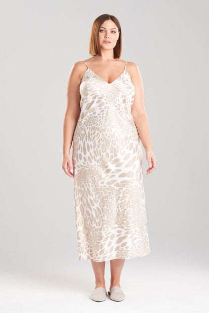 Natori Buy Luxe Leopard Gown in Sand Taupe Online