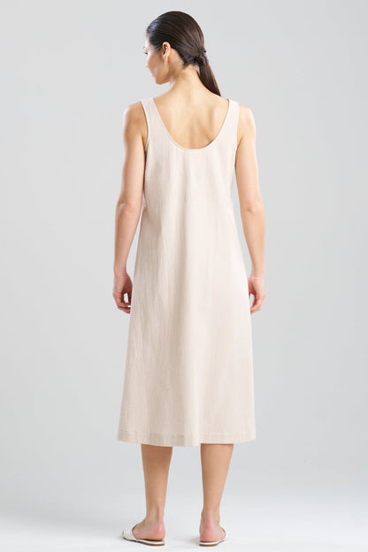 Natori Buy Onsen Cotton Tank Slip Dress in Sand Dune Online