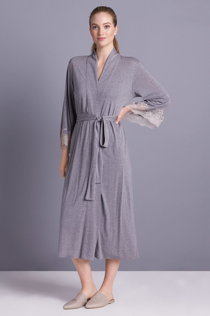 Natori Buy Luxe Shangri-la TENCEL™ Robe in Grey Online