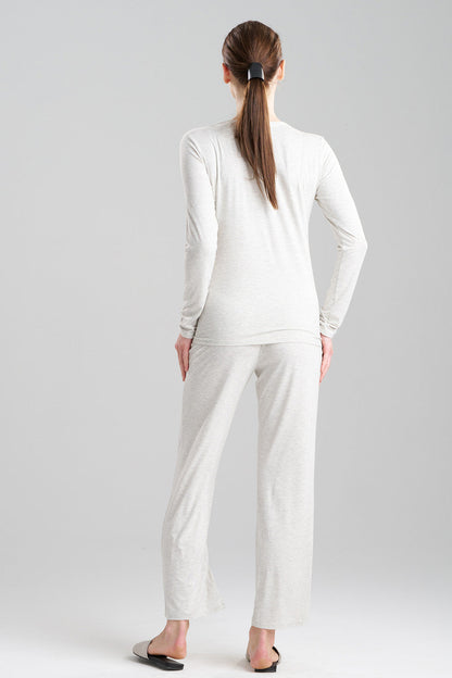 Natori Buy Feathers Essentials Lenzing™ Ecovero™ Viscose PJ in Heather Pebblestone Online