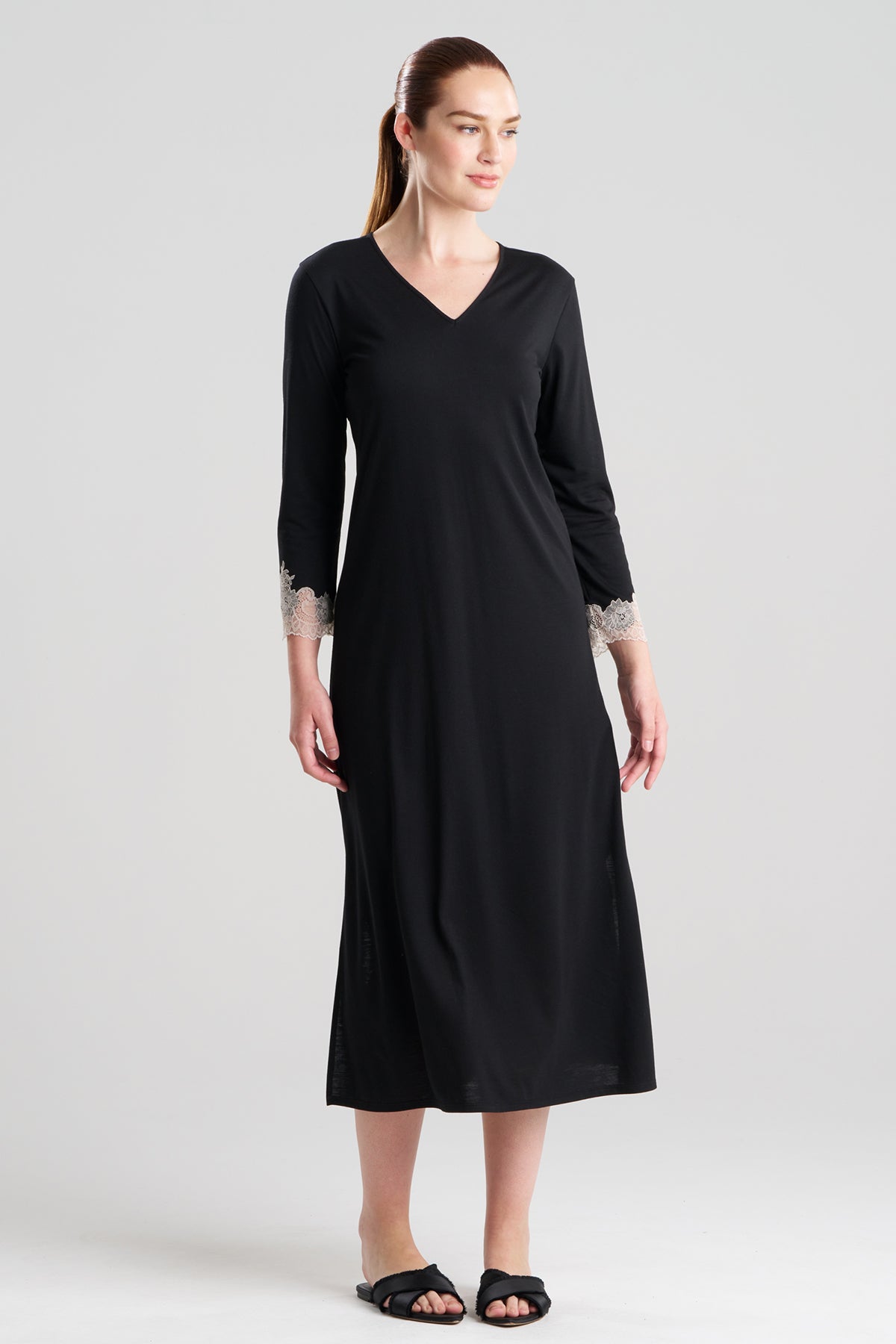 Natori Luxe Shangri-La Long Sleeve Lounger