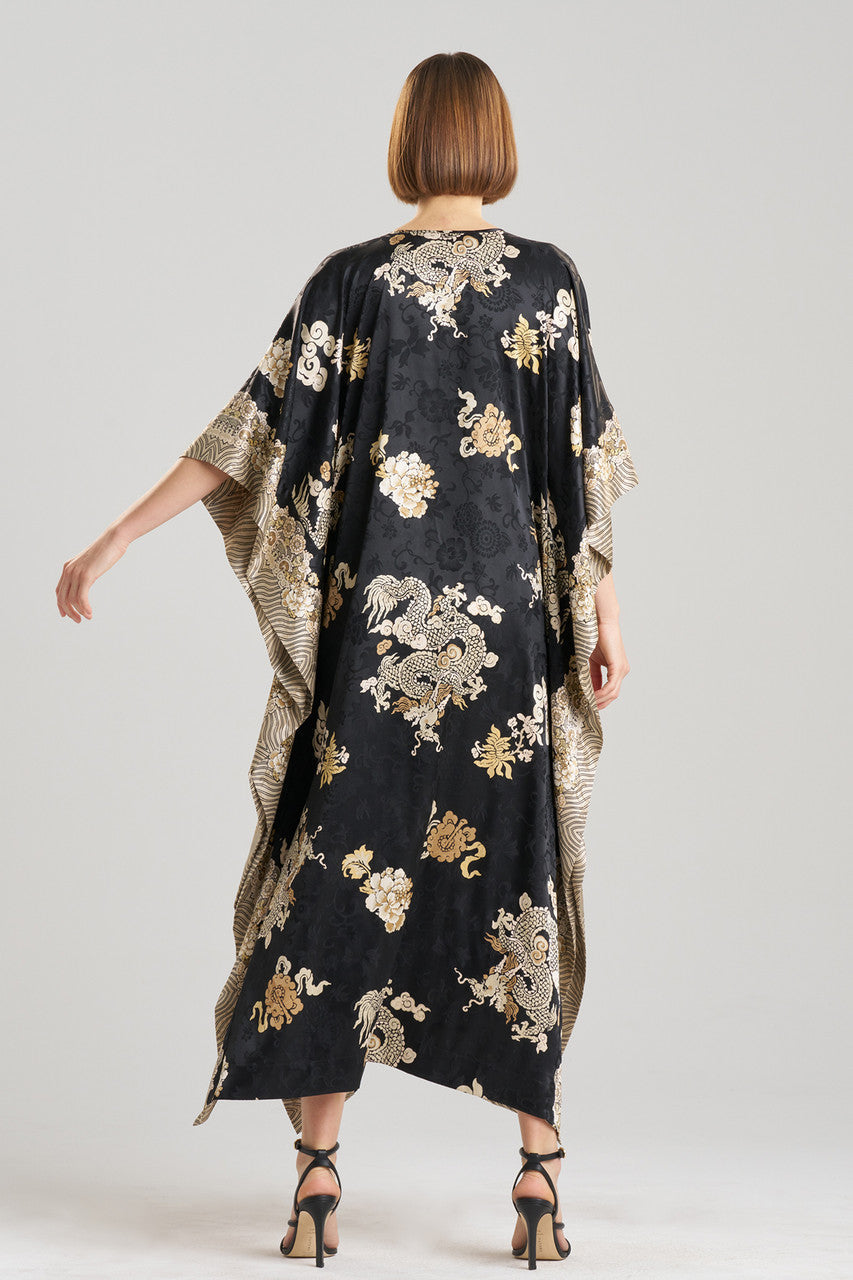 Natori Buy Imperial Dragon Jacquard Caftan in Black Online