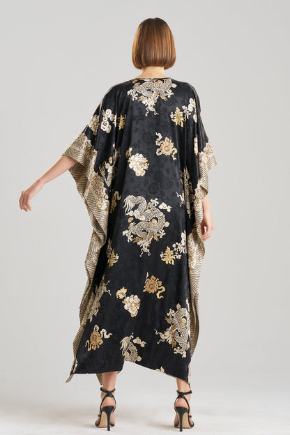 Natori Buy Imperial Dragon Jacquard Caftan in Black Online