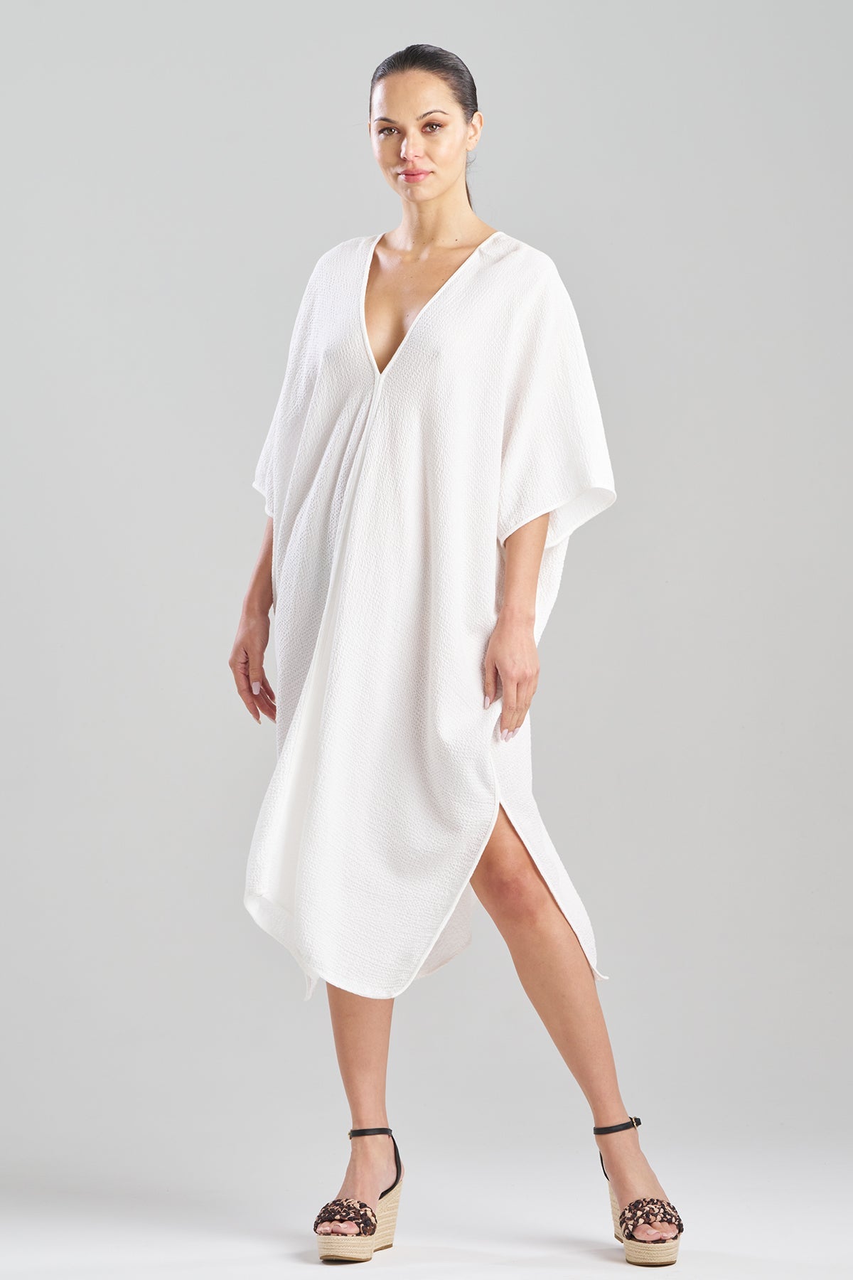 Natori Buy Onsen Cotton Caftan in White Online