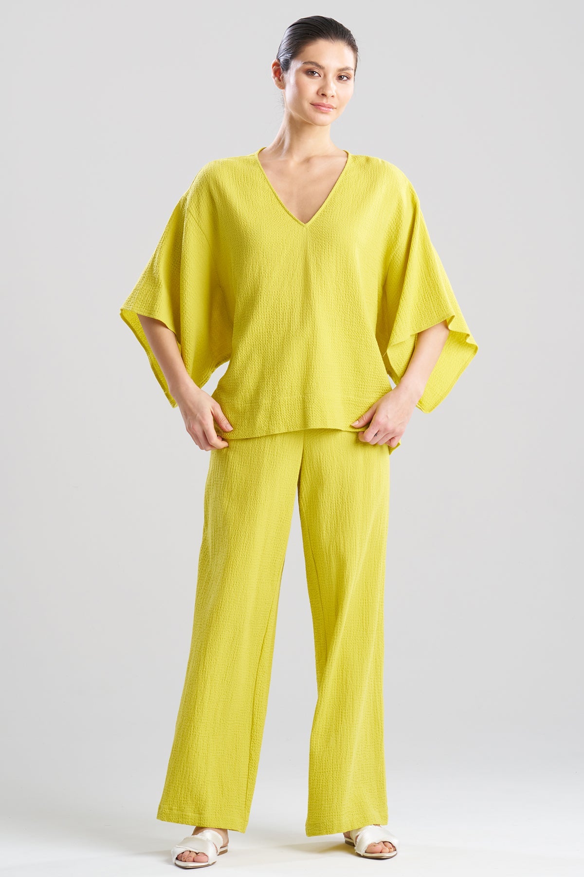 Natori Onsen Cotton Kimono Top