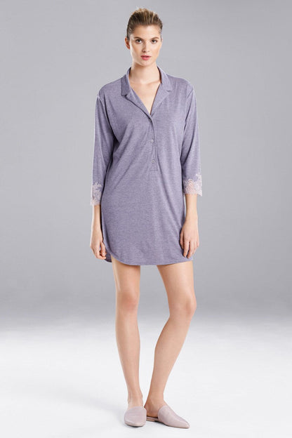 Natori Buy Luxe Shangri-La TENCEL™ Sleepshirt in Grey/Cocoon Online