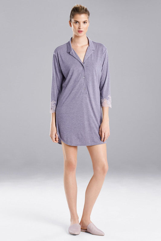 Natori Buy Luxe Shangri-La TENCEL™ Sleepshirt in Grey/Cocoon Online