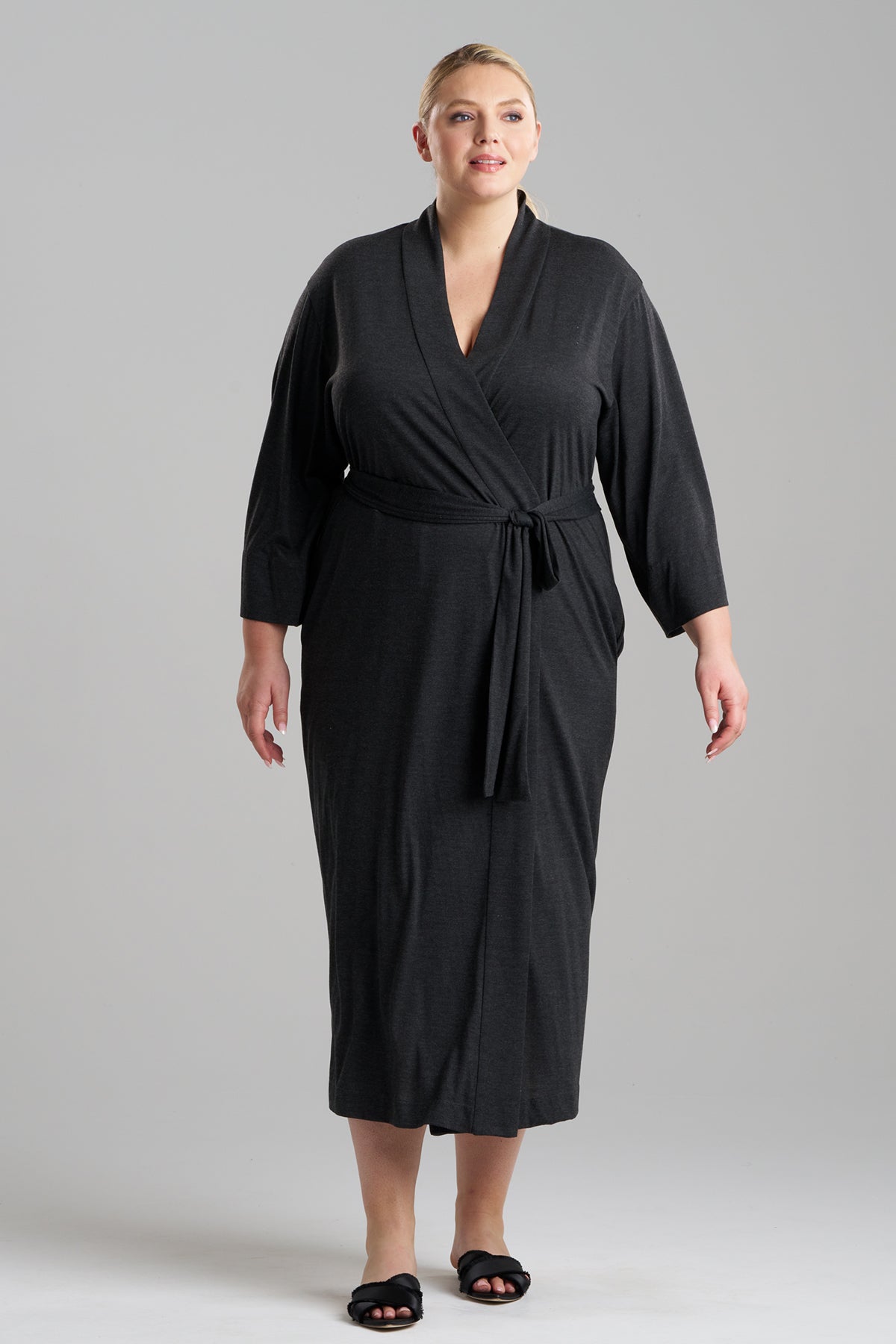 Natori Buy Shangri-La TENCEL™ Robe in Anthracite Online