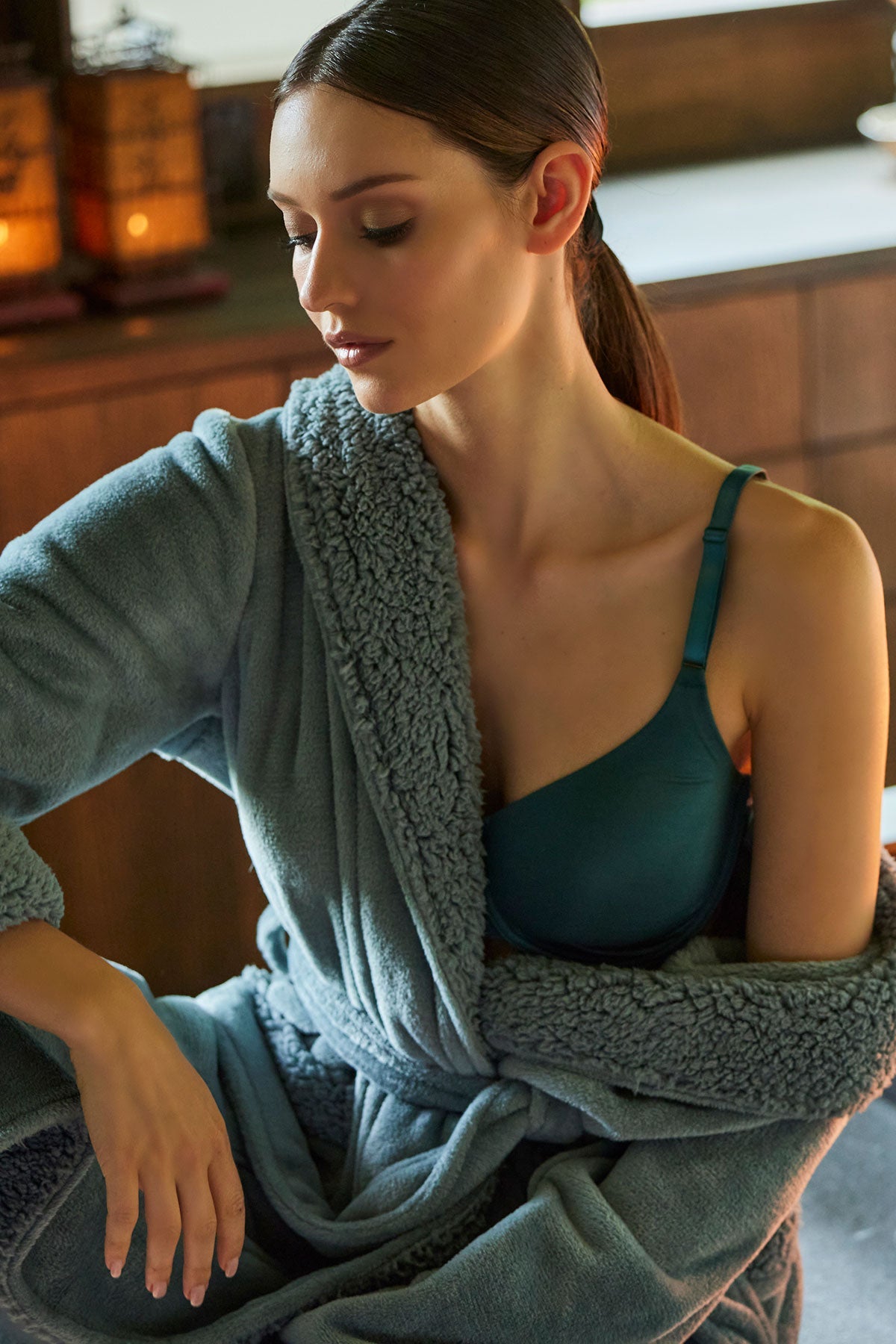 Natori Plush Sherpa Robe