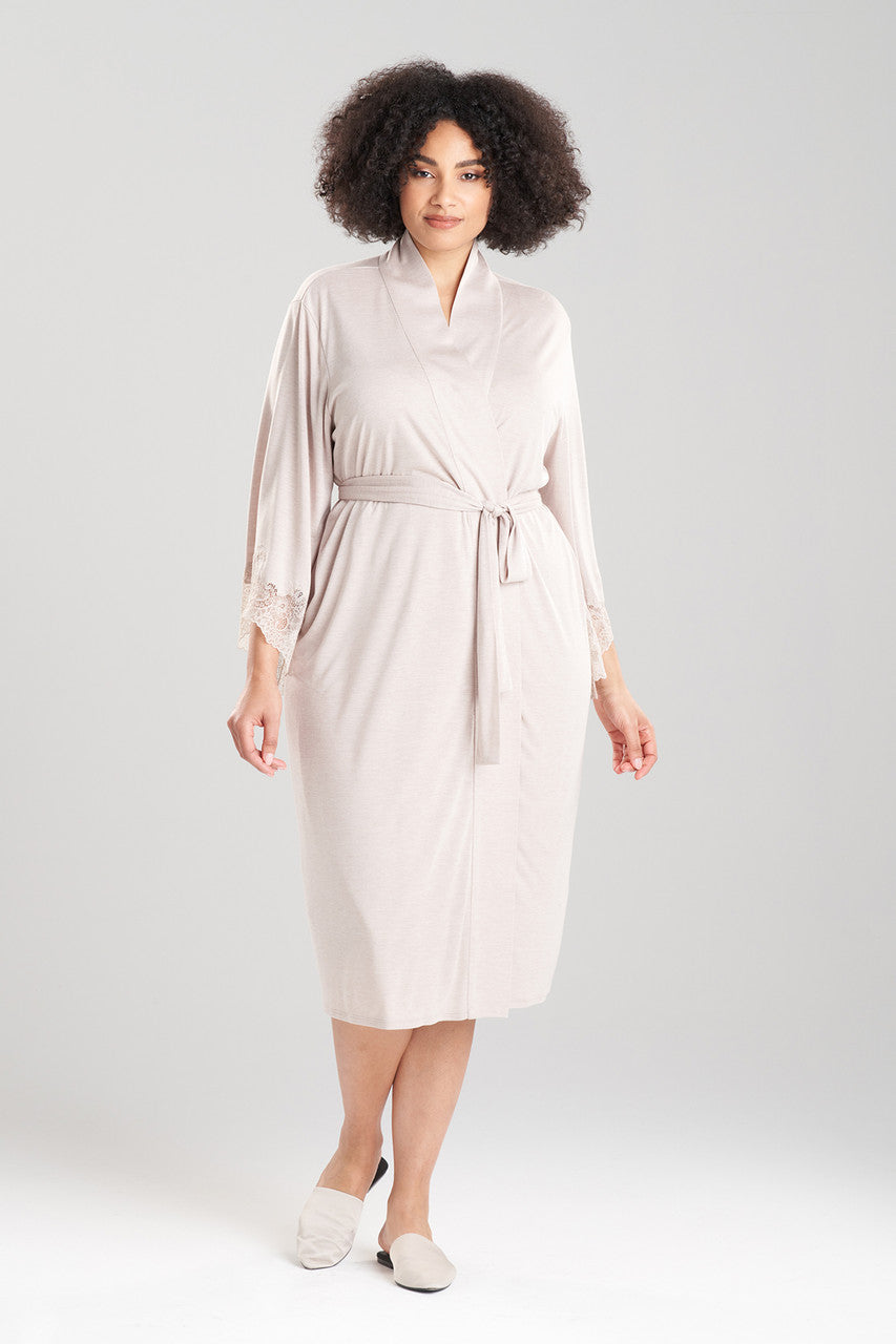 Natori Buy Luxe Shangri-la TENCEL™ Robe in Heather Cashmere Online