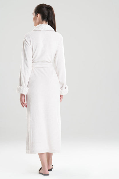 Natori Buy Plush Sherpa Robe in Bone Online