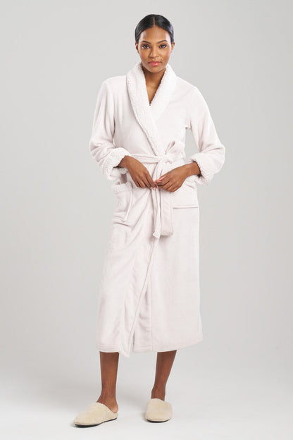 Natori Buy Plush Sherpa Robe in Bone Online