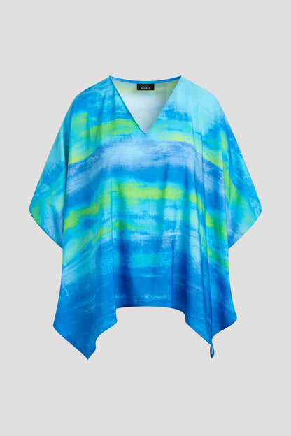 Natori Aurora Printed Satin Caftan Top