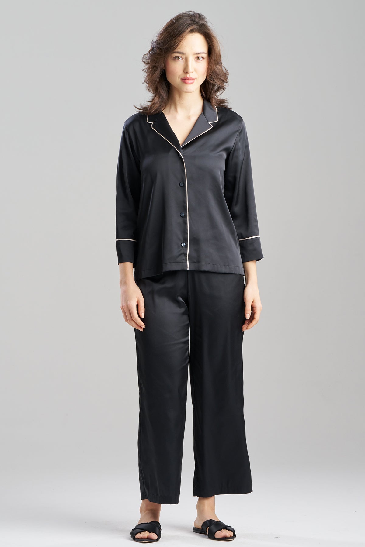 Natori Satin Essentials Notch PJ Set