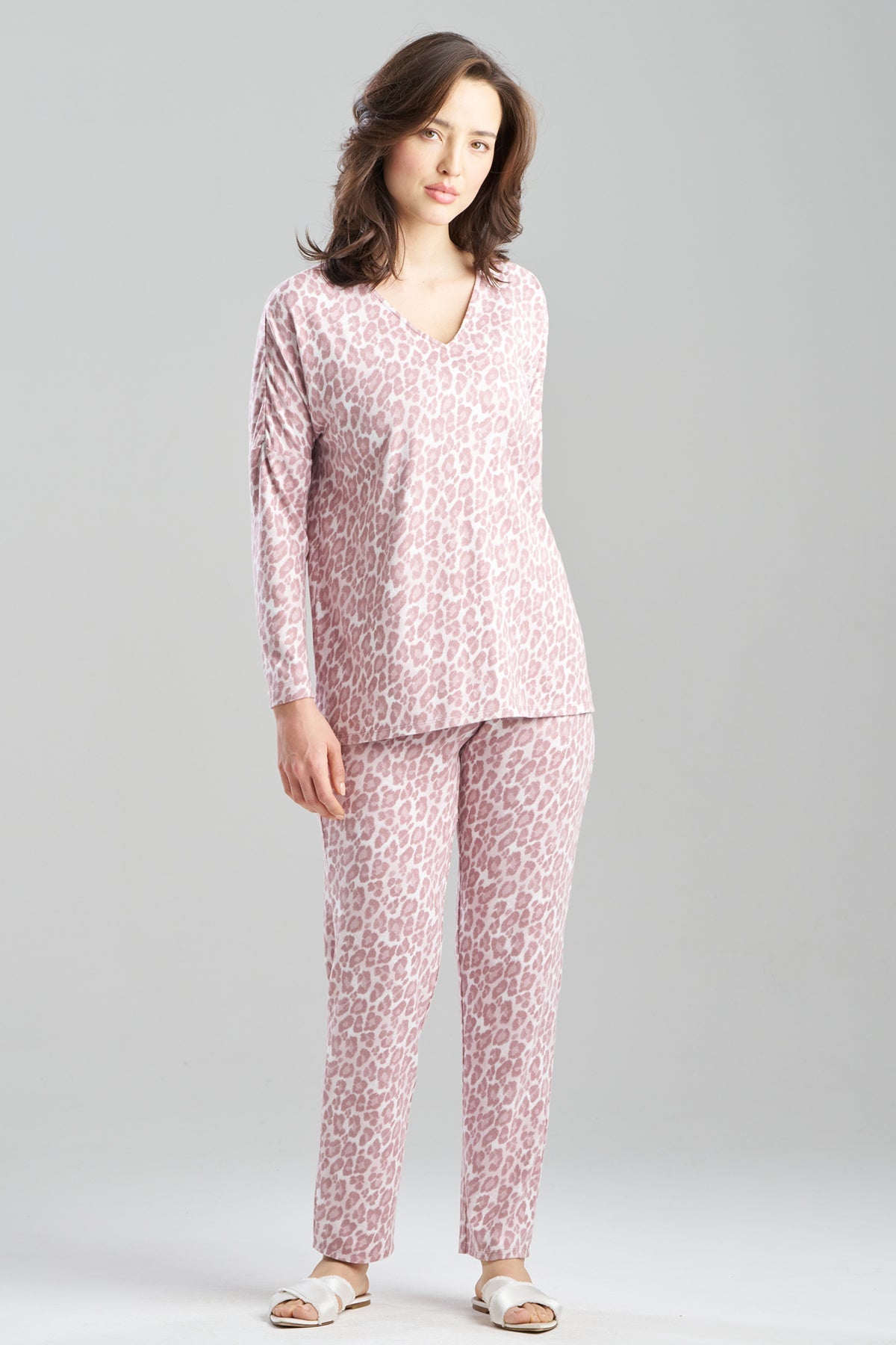 Natori Wild Instinct Printed Brushed Knit PJ Set