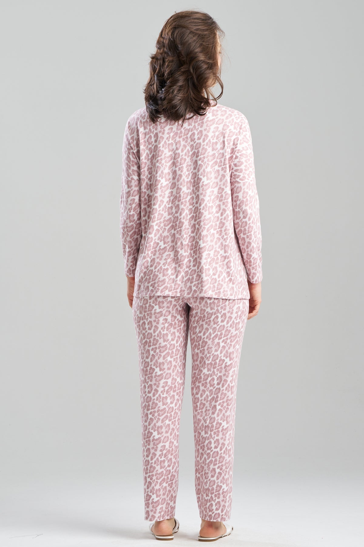 Natori Wild Instinct Printed Brushed Knit PJ Set