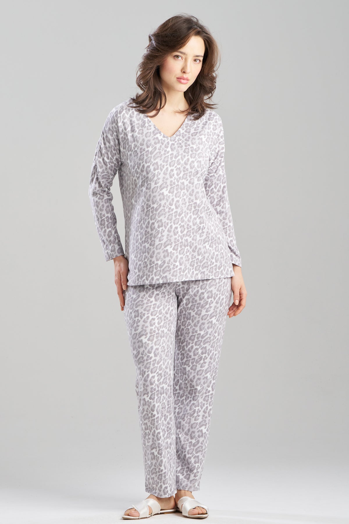Natori Wild Instinct Printed Brushed Knit PJ Set