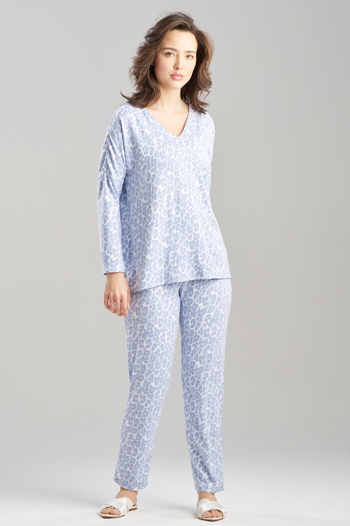Natori Wild Instinct Printed Brushed Knit PJ Set