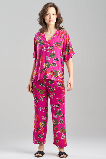 Natori Fleur Dragon Printed Challis PJ Set