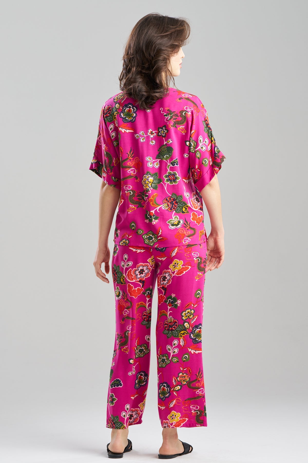 Natori Fleur Dragon Printed Challis PJ Set