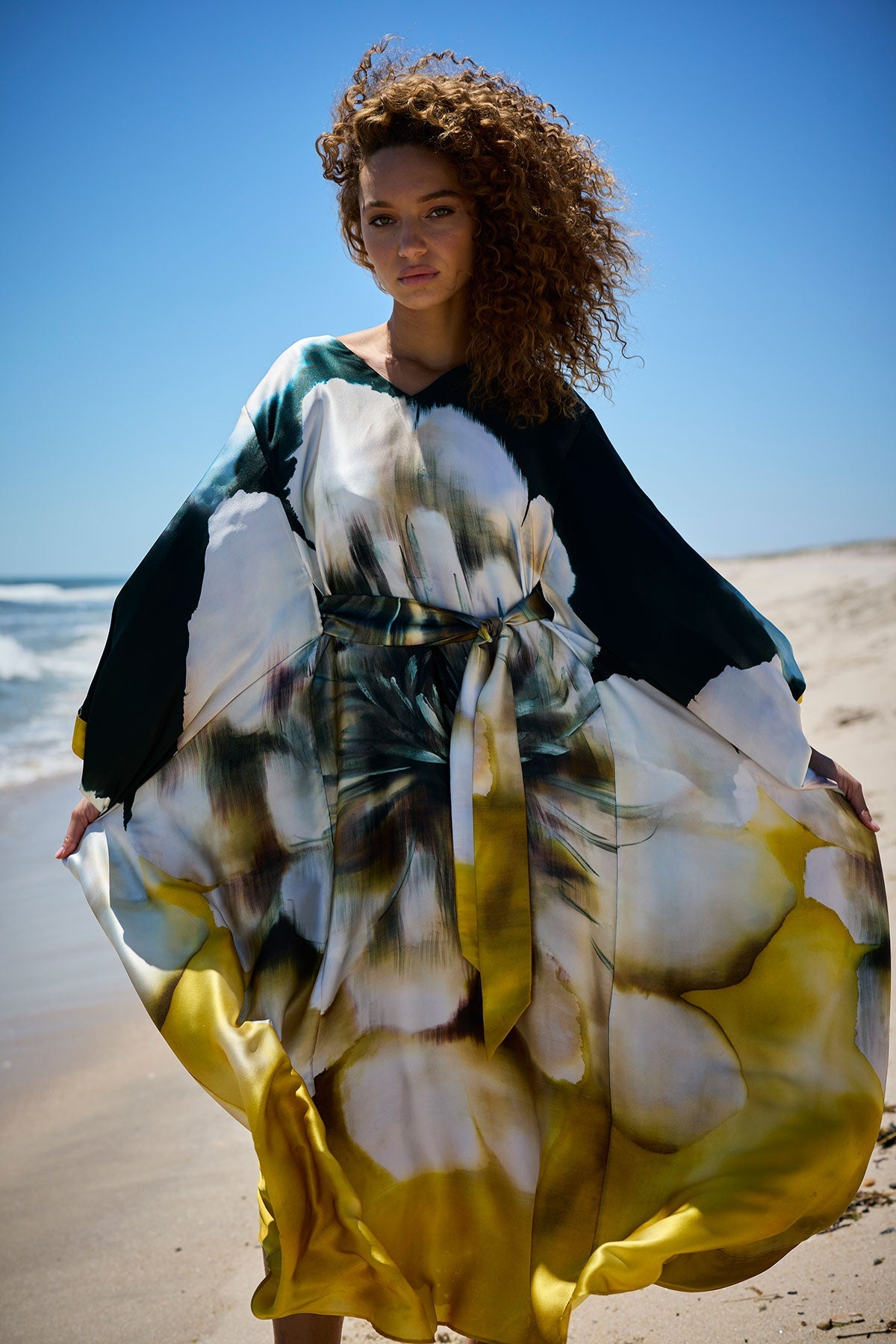 Natori Amber Silk Caftan