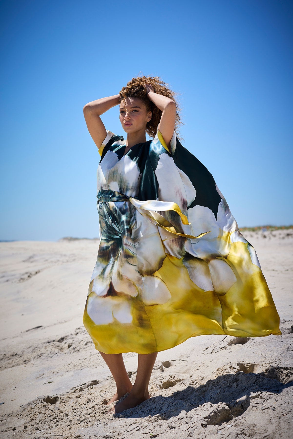 Natori Amber Silk Caftan