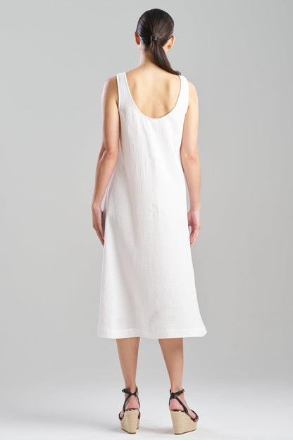 Natori Buy Onsen Cotton Tank Slip Dress in White Online