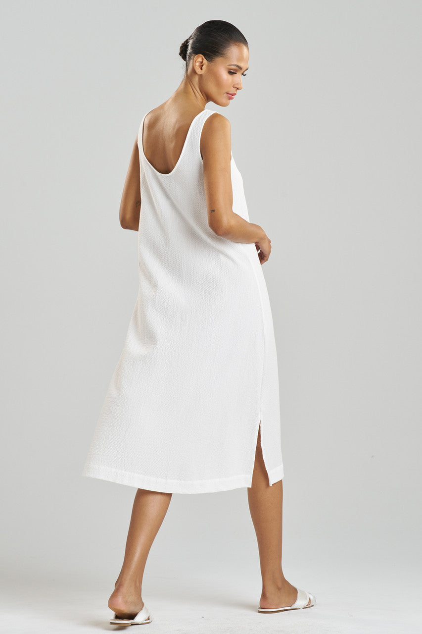 Natori Buy Onsen Cotton Tank Slip Dress in White Online