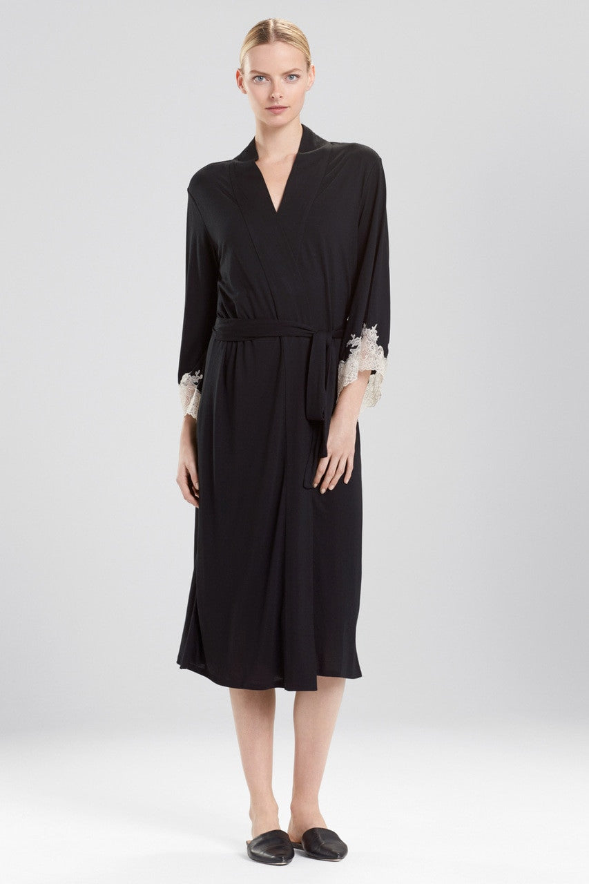 Natori Buy Luxe Shangri-la TENCEL™ Robe in Black Online