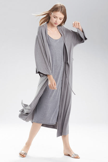 Natori Buy Shangri-La TENCEL™ Robe in Heather Gray Online