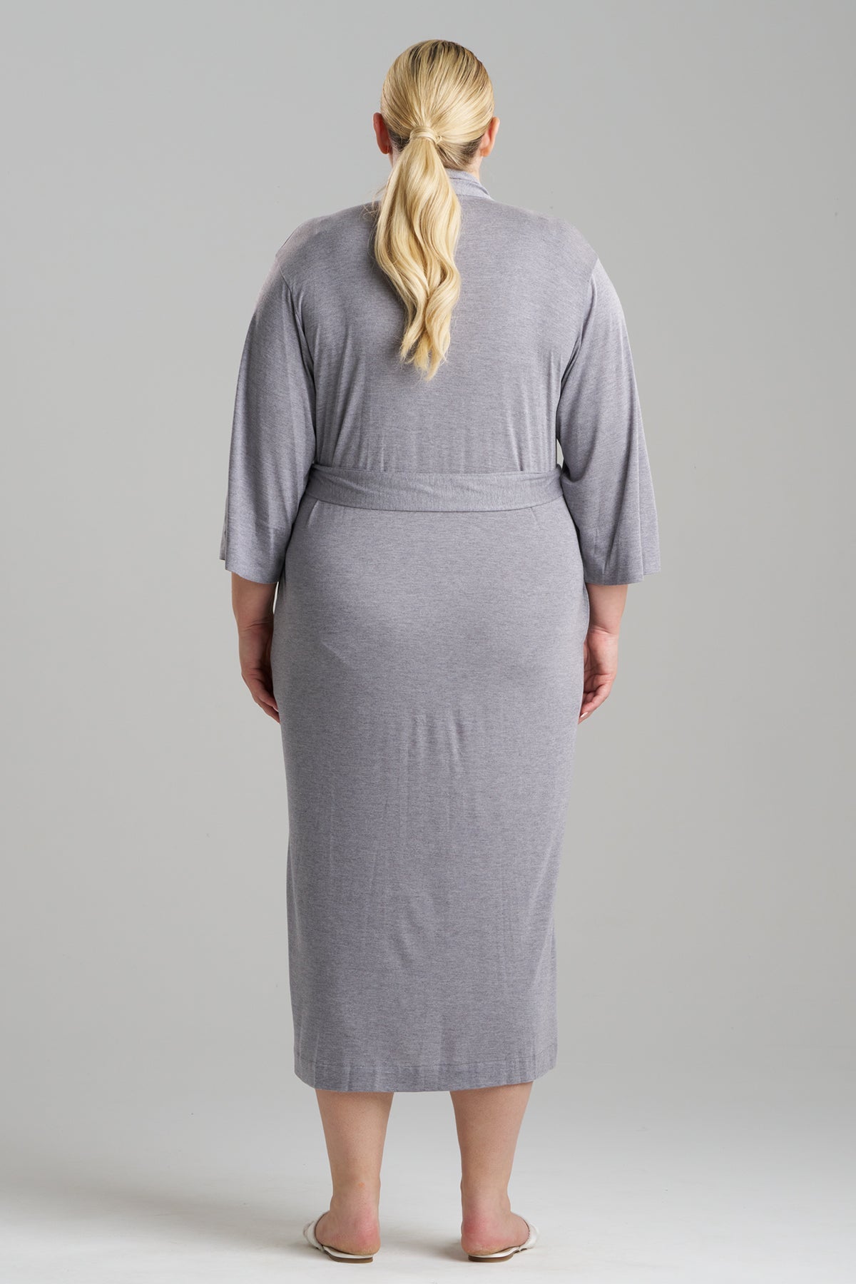 Natori Buy Shangri-La TENCEL™ Robe in Heather Gray Online