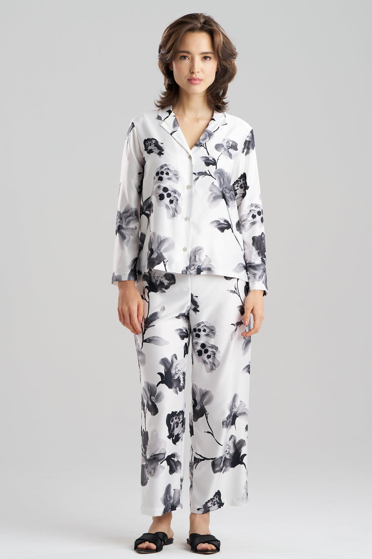 Natori Aurelia Charmeuse Notch PJ Set