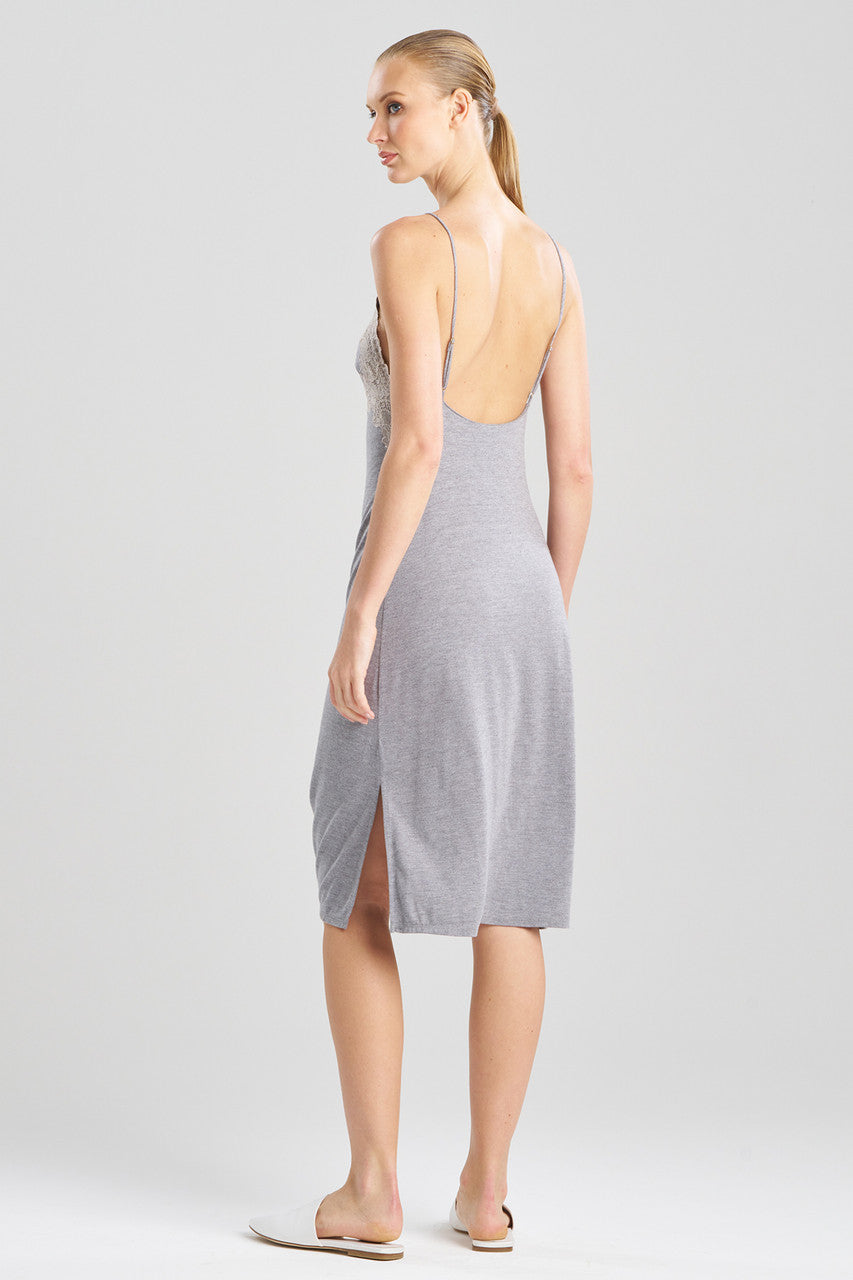 Natori Buy Luxe Shangri-La TENCEL™ Chemise in Grey/Cocoon Online