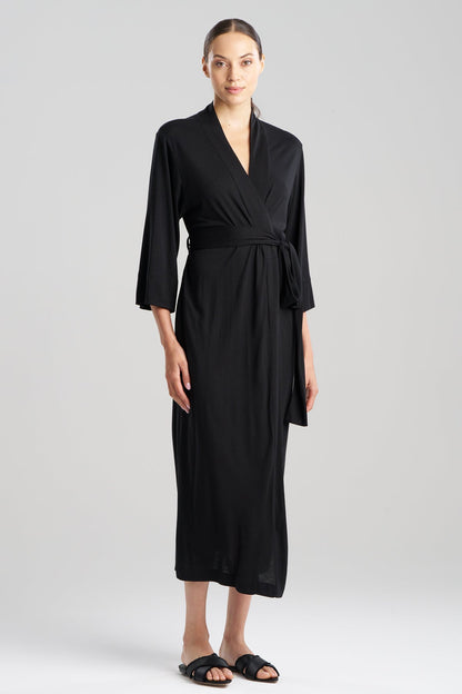 Natori Buy Shangri-La TENCEL™ Robe in Black Online