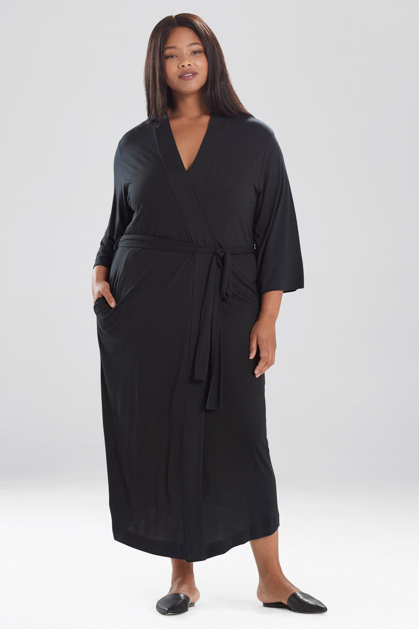 Natori Buy Shangri-La TENCEL™ Robe in Black Online