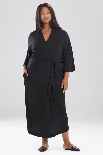 Natori Buy Shangri-La TENCEL™ Robe in Black Online