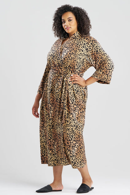 Natori Exotic Animal Cozy Knit Robe