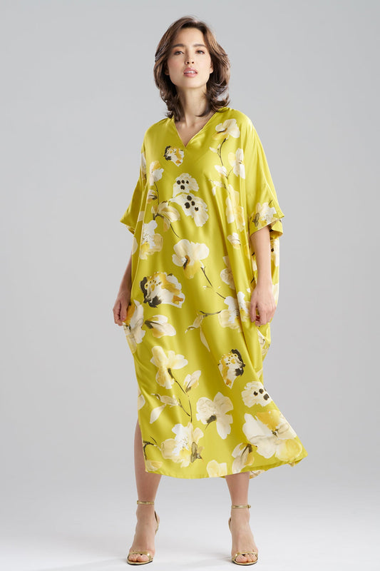 Natori Aurelia Charmeuse V-Neck Caftan
