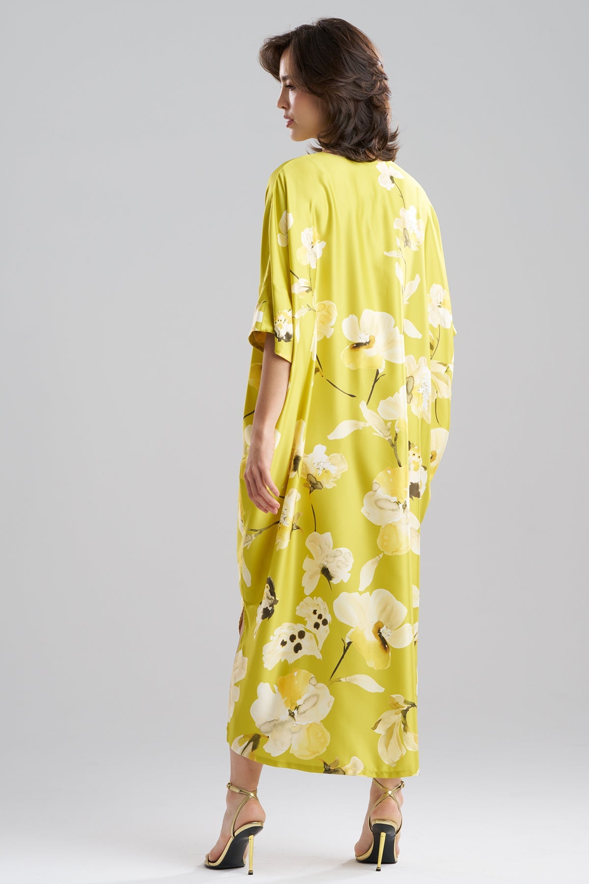 Natori Aurelia Charmeuse V-Neck Caftan