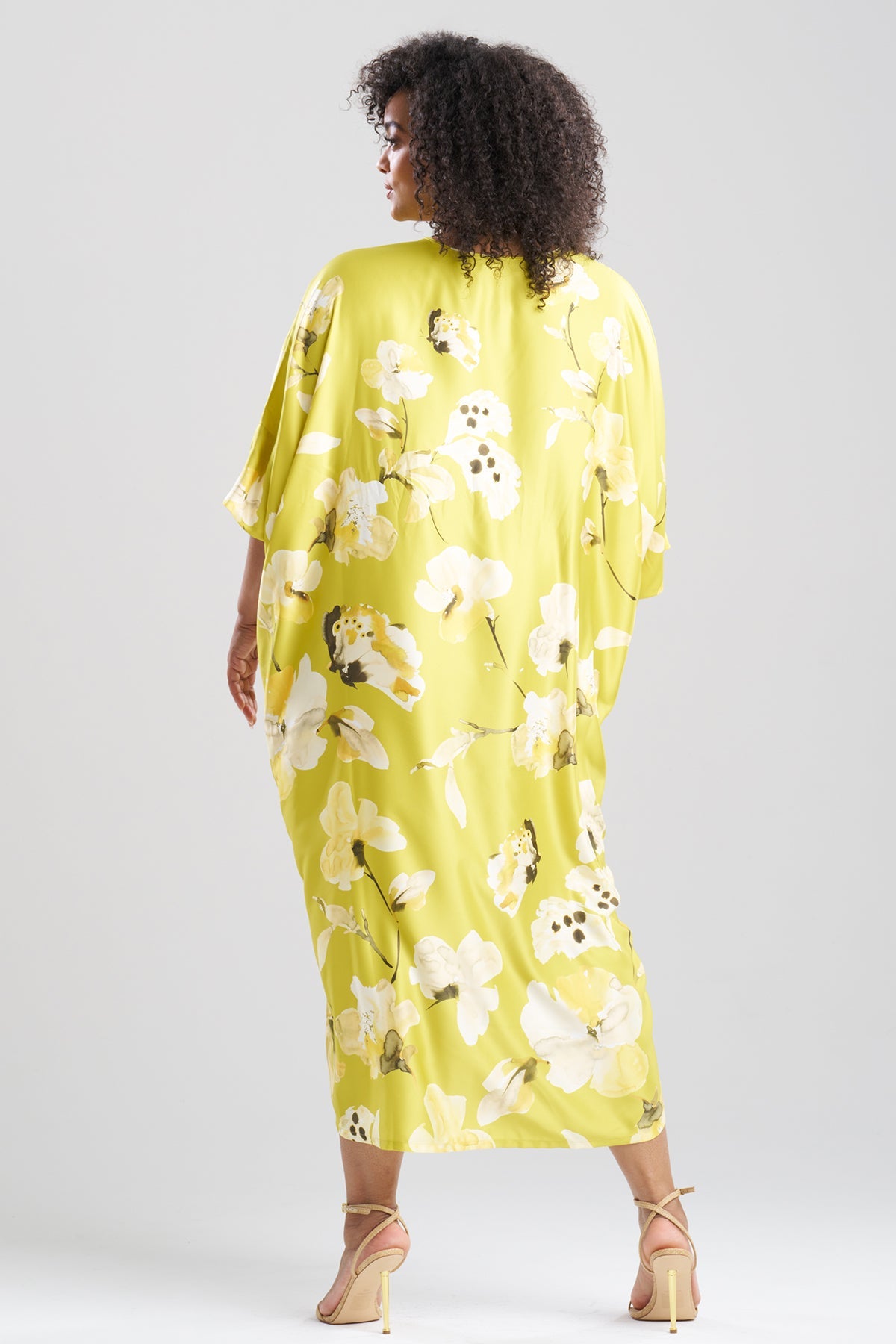 Natori Aurelia Charmeuse V-Neck Caftan