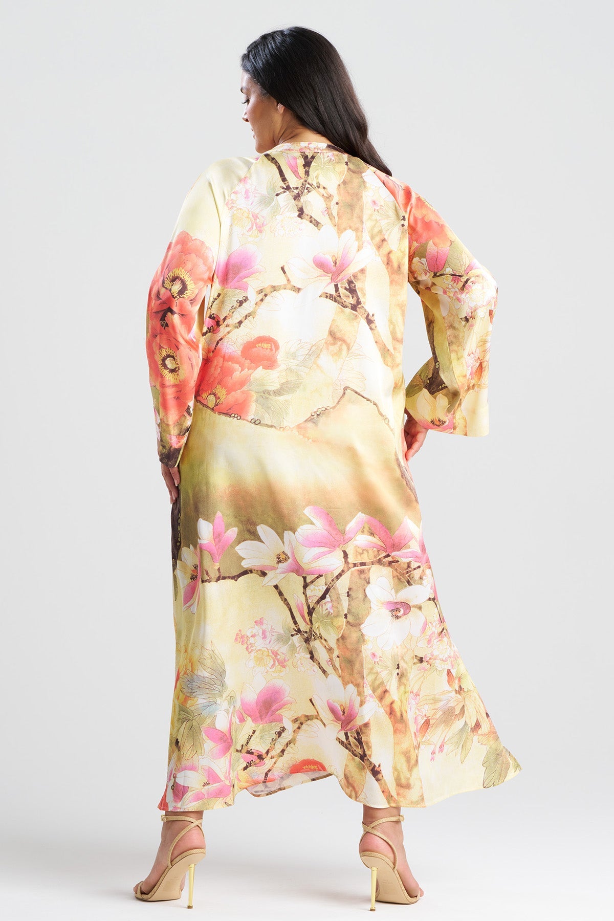 Natori Floral Garden Zip Caftan