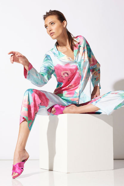 Natori Floral Garden Notch PJ