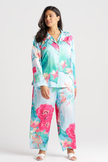Natori Floral Garden Notch PJ