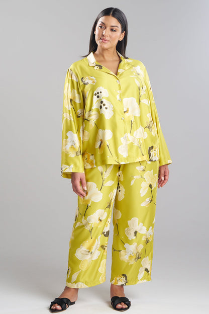 Natori Aurelia Charmeuse Notch PJ Set