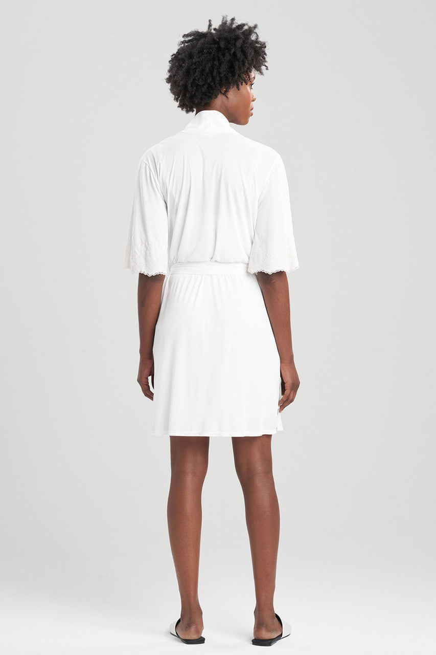 Natori Buy Enchant Wrap With Lace in Ivory/Shell Pink Online