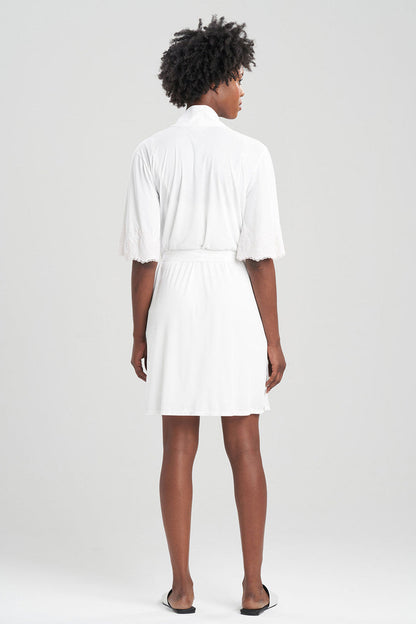 Natori Buy Enchant Wrap With Lace in Ivory/Shell Pink Online