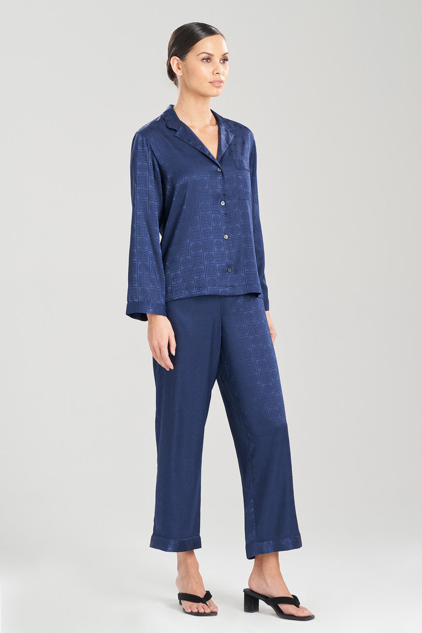 Natori Buy Infinity Jacquard PJ in Midnight Heather Navy Online
