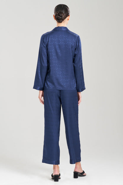 Natori Buy Infinity Jacquard PJ in Midnight Heather Navy Online