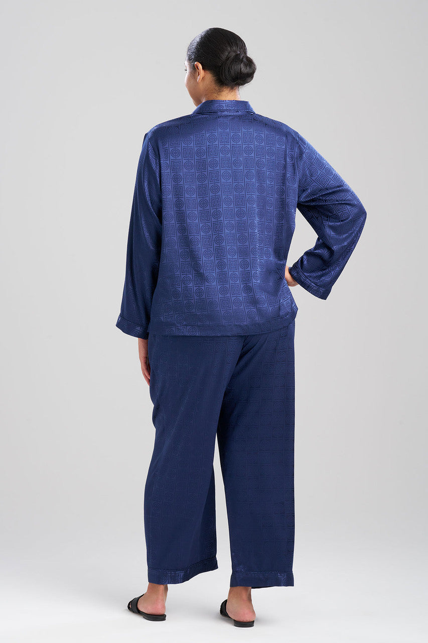 Natori Buy Infinity Jacquard PJ in Midnight Heather Navy Online