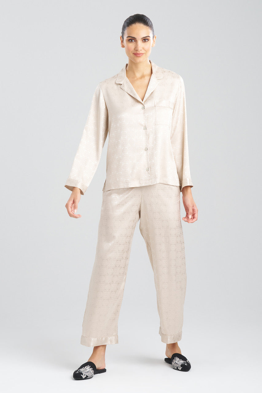 Natori Buy Infinity Jacquard PJ in Sand Taupe Online